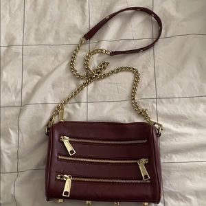 Rebecca Minkoff - Mini 5 Zip Leather Crossbody